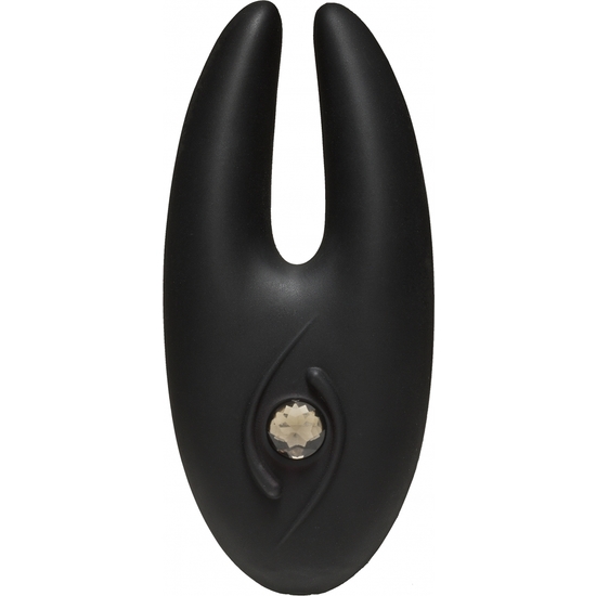 BODY BLING -VIBRADOR PUNTO G CON JOYAS - NEGRO