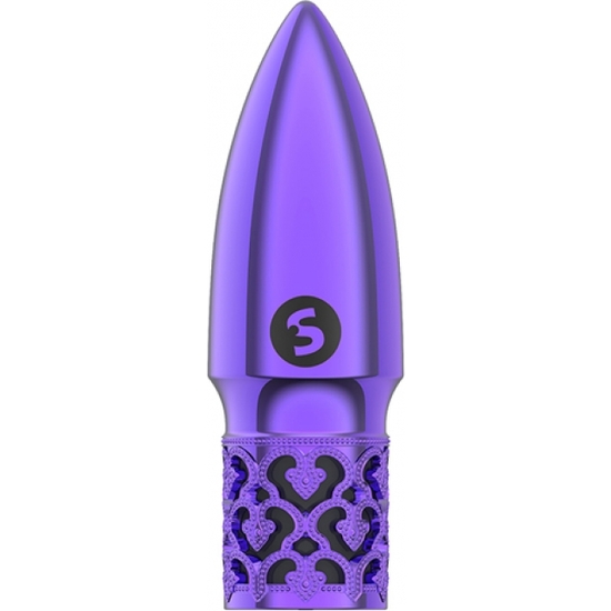 GLITTER - RECHARGEABLE ABS BULLET - MORADO