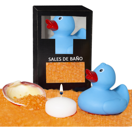 SET DE SALES DE BAÑO MANGO 150 GR. CON PATO BAÑERA