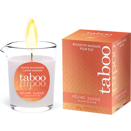 TABOO VELA DE MASAJE PARA ELLA PECHE SUCRE AROMA NECTARINA