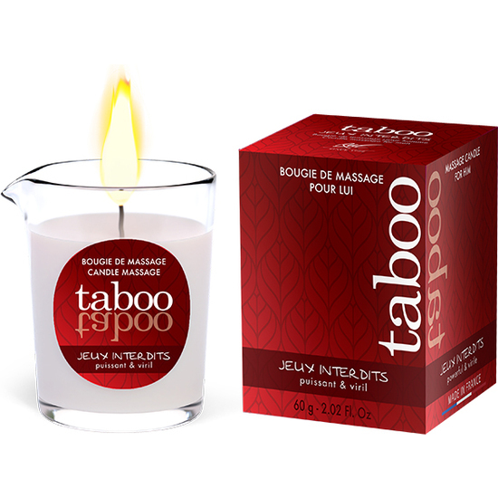 TABOO VELA DE MASAJE PARA ÉL JEUX INTERDITS AROMA LIQUEN SALVAJE